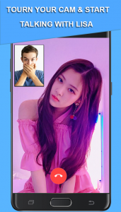 اسکرین شات 7 برنامه Black pink fake call video