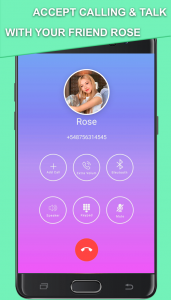 اسکرین شات 4 برنامه Black pink fake call video