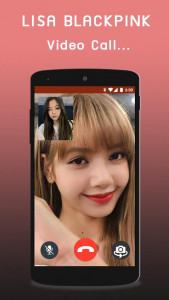 اسکرین شات 2 برنامه Lisa BLACKPINK Call - Fake Cal
