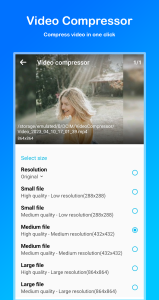 اسکرین شات 6 برنامه Video compressor - Reduce size