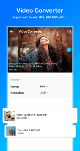 اسکرین شات 3 برنامه Video compressor - Reduce size