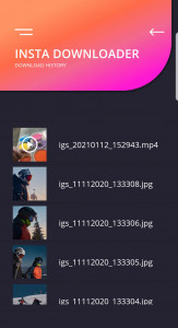 اسکرین شات 1 برنامه Insta Downloader: video & phot