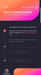 اسکرین شات 2 برنامه Insta Downloader: video & phot