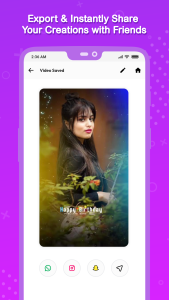 اسکرین شات 5 برنامه Vido : Video Status Maker