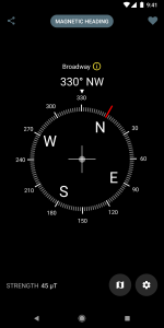 اسکرین شات 2 برنامه Digital Compass