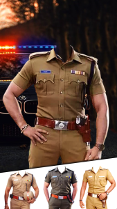 اسکرین شات 6 برنامه Police Photo Editor Suit App