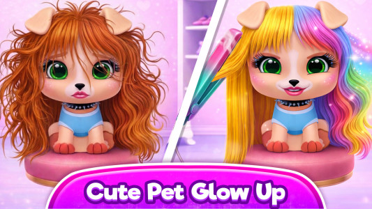اسکرین شات 4 بازی Hairstyle: pet care salon game