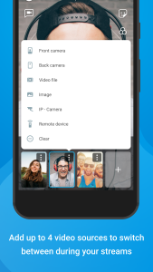 اسکرین شات 2 برنامه ManyCam - Easy live streaming