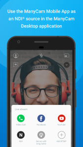 اسکرین شات 3 برنامه ManyCam - Easy live streaming