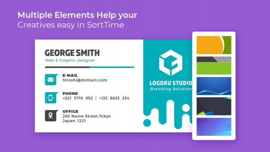 اسکرین شات 3 برنامه Business Card Maker