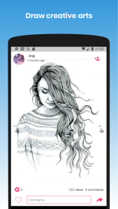 اسکرین شات 3 برنامه Whiteboard: Art Social Network