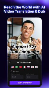 اسکرین شات 2 برنامه Vozo AI Video Translator & Dub