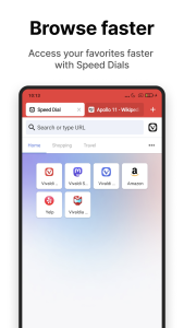 اسکرین شات 5 برنامه Vivaldi Browser - Fast & Safe