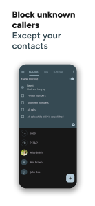 اسکرین شات 1 برنامه Calls Blacklist - Call Blocker