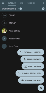اسکرین شات 4 برنامه Calls Blacklist - Call Blocker