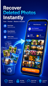 اسکرین شات 2 برنامه Deleted Photo Recovery App