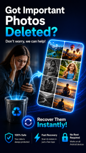اسکرین شات 3 برنامه Deleted Photo Recovery App