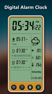 اسکرین شات 2 برنامه Alarm clock