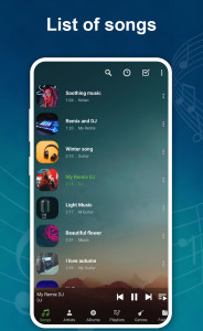 اسکرین شات 2 برنامه Music Player