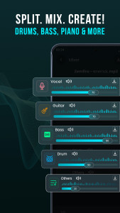 اسکرین شات 5 برنامه AI Vocal Remover - unMix