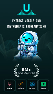 اسکرین شات 1 برنامه AI Vocal Remover - unMix