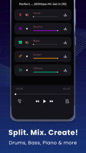اسکرین شات 4 برنامه unMix - AI Vocal Remover