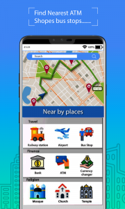 اسکرین شات 3 برنامه Voice GPS Driving Route & Maps