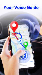 اسکرین شات 3 برنامه GPS Voice Navigation: Live Map