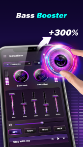 اسکرین شات 1 برنامه Bass Volume Booster-Equalizer