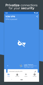 اسکرین شات 6 برنامه Von VPN for an anonymous, secure and fast internet