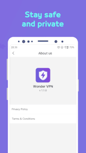 اسکرین شات 5 برنامه Wonder VPN-Free Unlimited Proxy