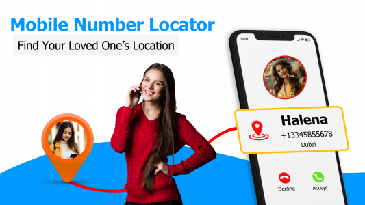 اسکرین شات 1 برنامه GPS Mobile Number locator App
