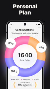 اسکرین شات 5 برنامه Calz: Calorie Counter AI