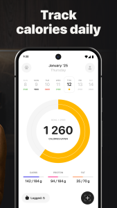 اسکرین شات 3 برنامه Calz: Calorie Counter AI