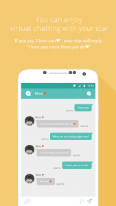 اسکرین شات 3 برنامه Mydol- Lockscreen, Virtual chat, Chat bot