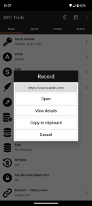 اسکرین شات 2 برنامه NFC Tools