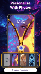 اسکرین شات 4 برنامه Super Zipper Lock Screen
