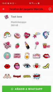 اسکرین شات 7 برنامه Wasticker love for Whatsapp