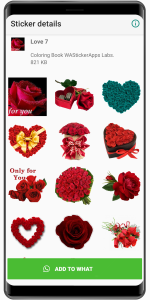 اسکرین شات 6 برنامه WASticker - Cute Love Stickers