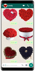 اسکرین شات 1 برنامه WASticker My Flowers Stickers