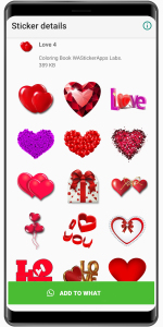 اسکرین شات 5 برنامه WASticker Amor Stickers for WA