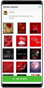 اسکرین شات 6 برنامه WASticker Amor Stickers for WA
