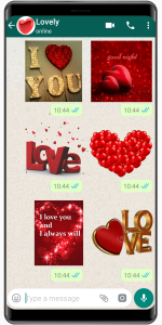 اسکرین شات 1 برنامه WASticker Amor Stickers for WA