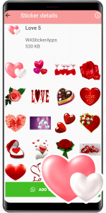 اسکرین شات 7 برنامه WASticker - Love couple