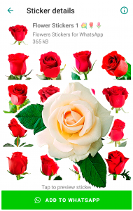اسکرین شات 3 برنامه Flowers Stickers for WhatsApp