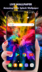 اسکرین شات 1 برنامه Color Splash Wallpaper Theme