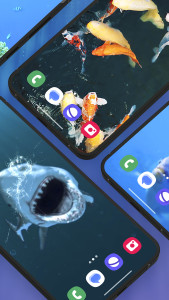 اسکرین شات 6 برنامه 3D Fish Tank Live Wallpaper