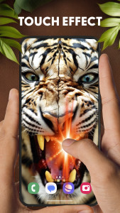 اسکرین شات 2 برنامه Tiger Live Wallpaper 4K
