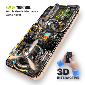 اسکرین شات 4 برنامه Wave Live Wallpapers Maker 3D