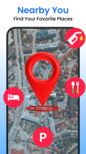 اسکرین شات 6 برنامه Live Satellite View & GPS Map